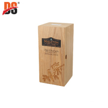 Factory OEM Custom Design Wholesale Cheap Solid Wood Single Bottle Gift Packing wooden wine box